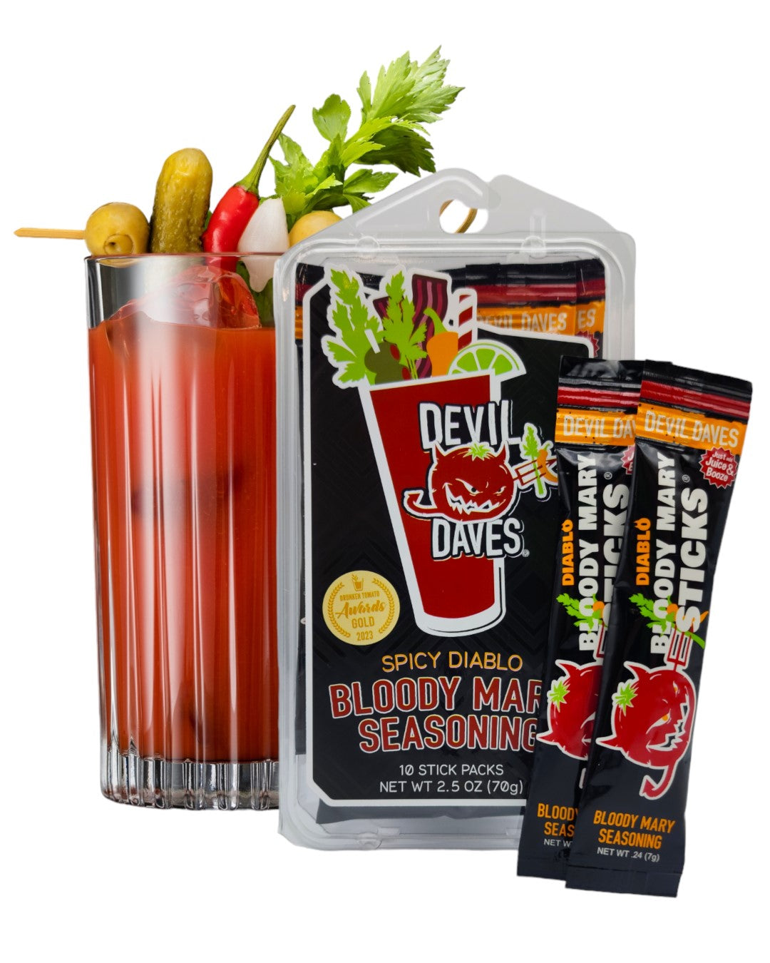 Bloody Mary Seasoning Sticks - DIABLO | 16 PC REFILL WS