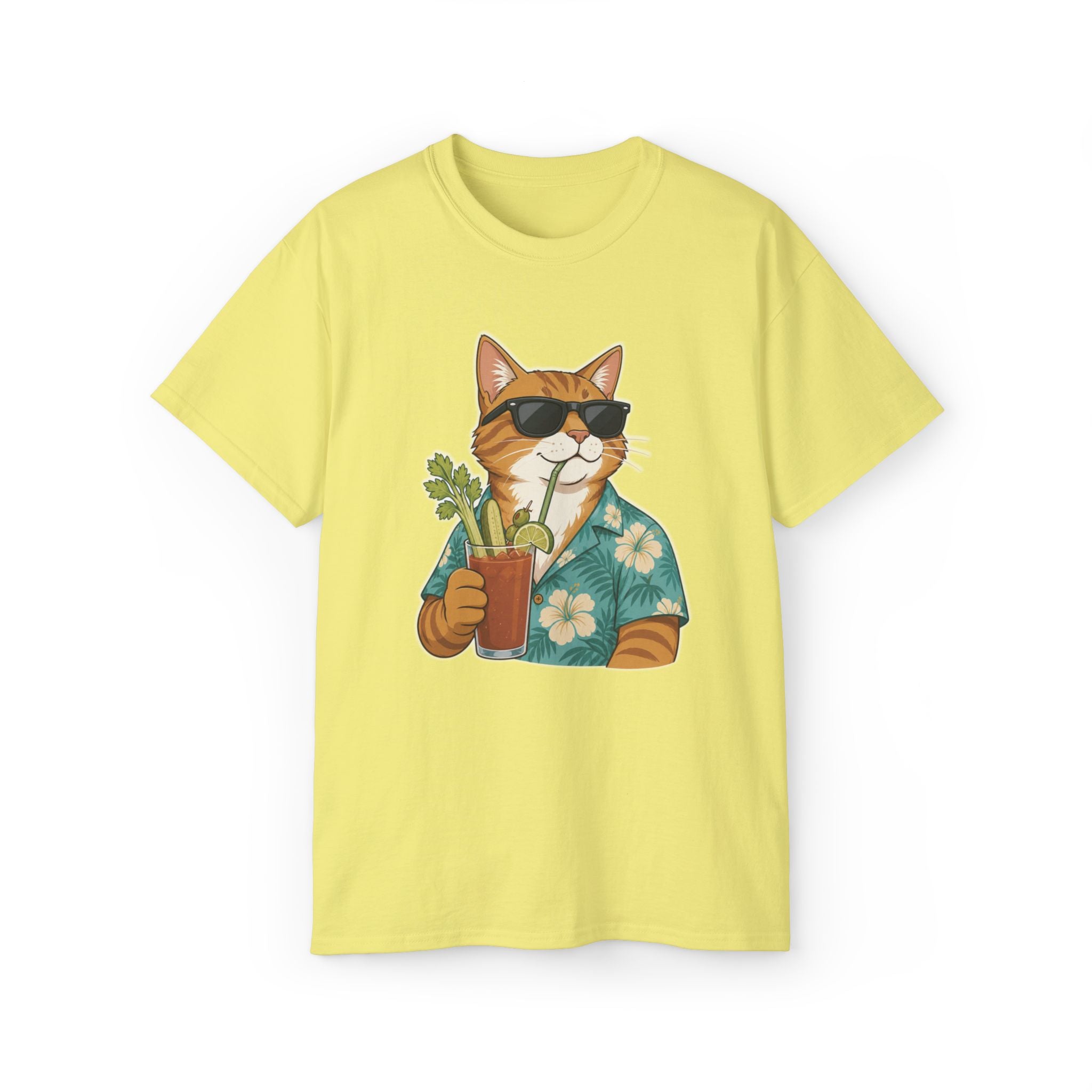 Cat in Hawaiian Shirt - Bloody Mary | Short Sleeve – Devil Daves