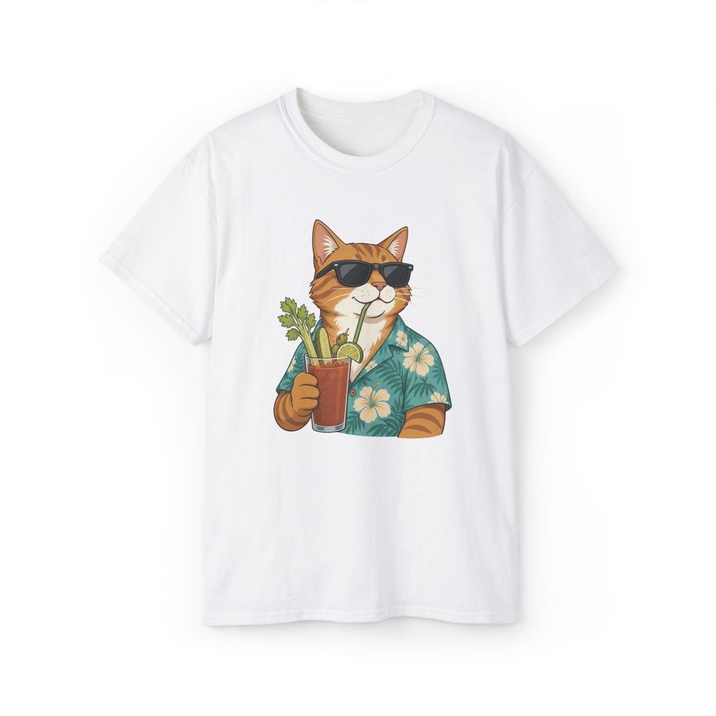 Cat in Hawaiian Shirt - Bloody Mary | Short Sleeve