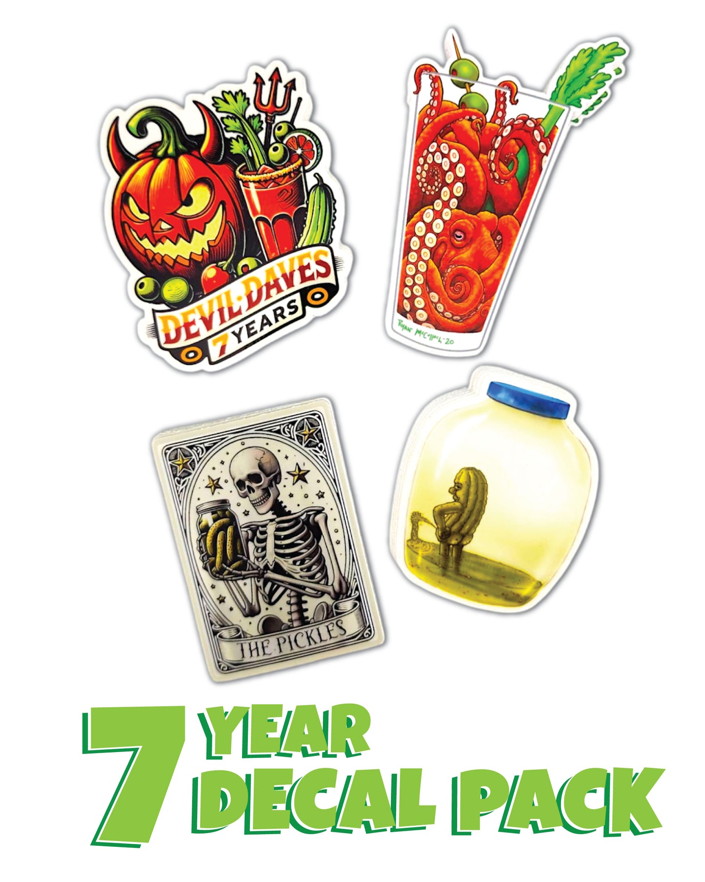 7 Year - Decal Pack | 4 Stickers