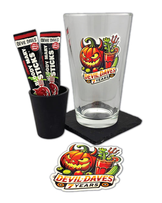 Devil Daves Pumpkin Pint Glass Birthday