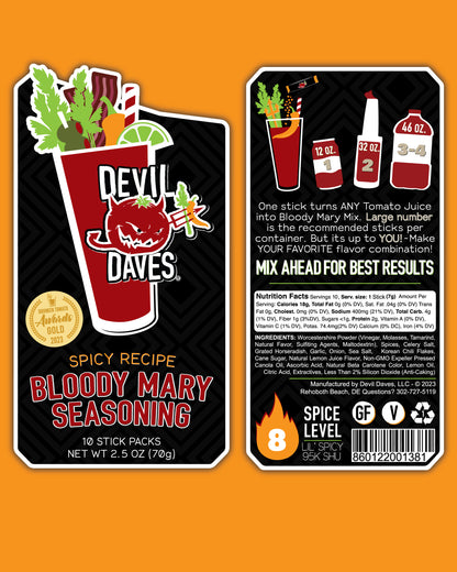 Bloody Mary Seasoning Sticks - DIABLO | 10 PCS WS