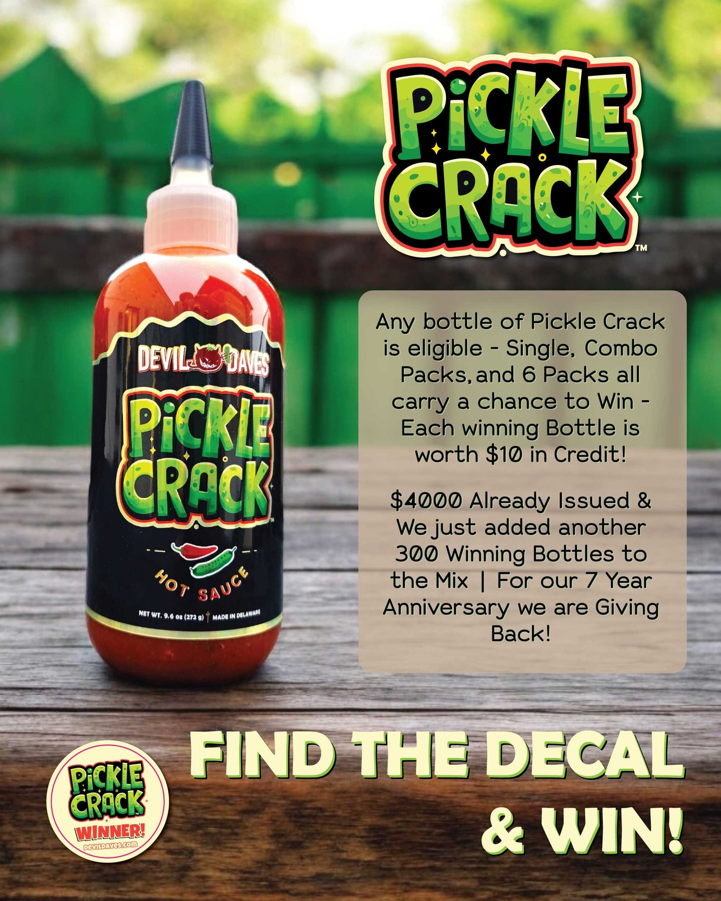 Dill Pickle Hot Sauce - Pickle Crack™ | 9.6 OZ