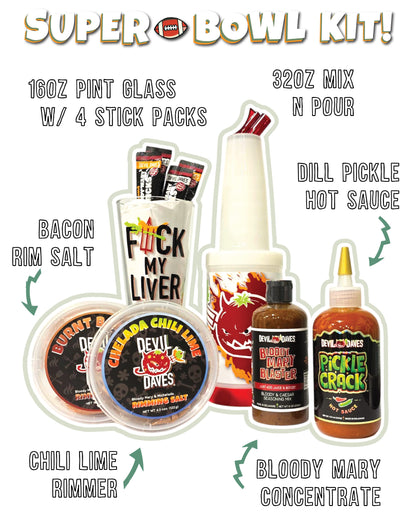 Super Bowl Bloody Mary Kit | Devil Daves Combo