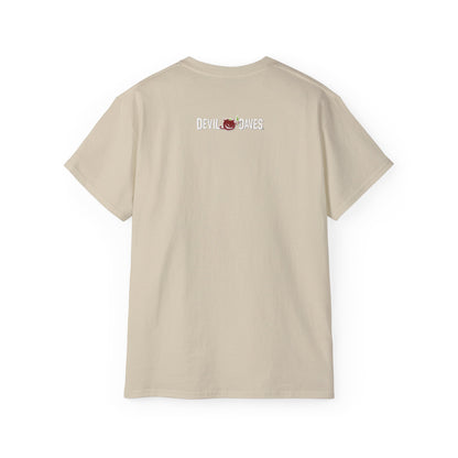 Beige t-shirt on a white background