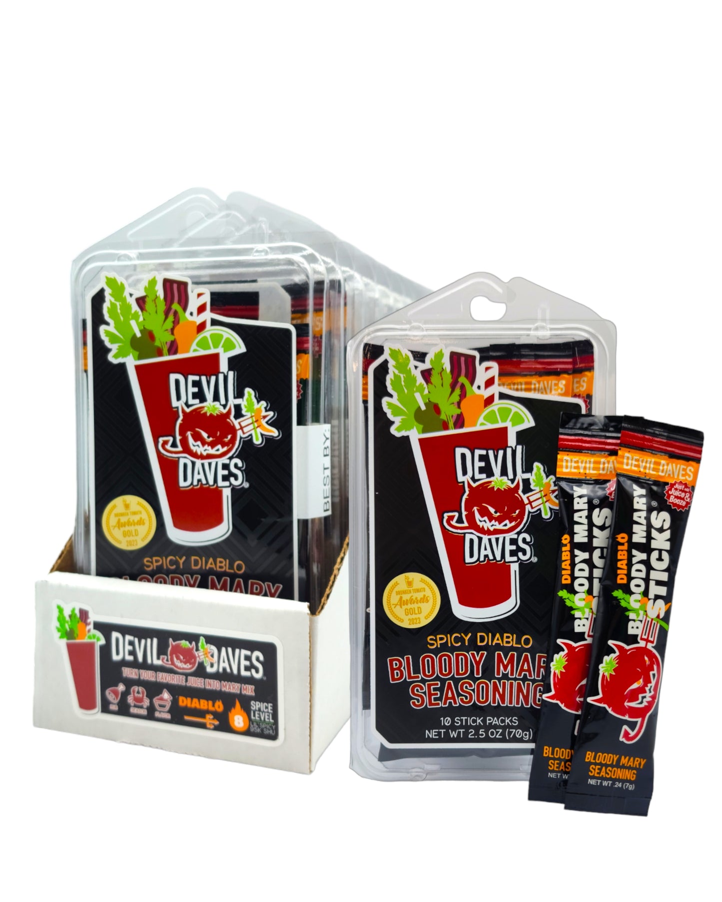 Bloody Mary Seasoning Sticks - DIABLO | 10 PCS WS