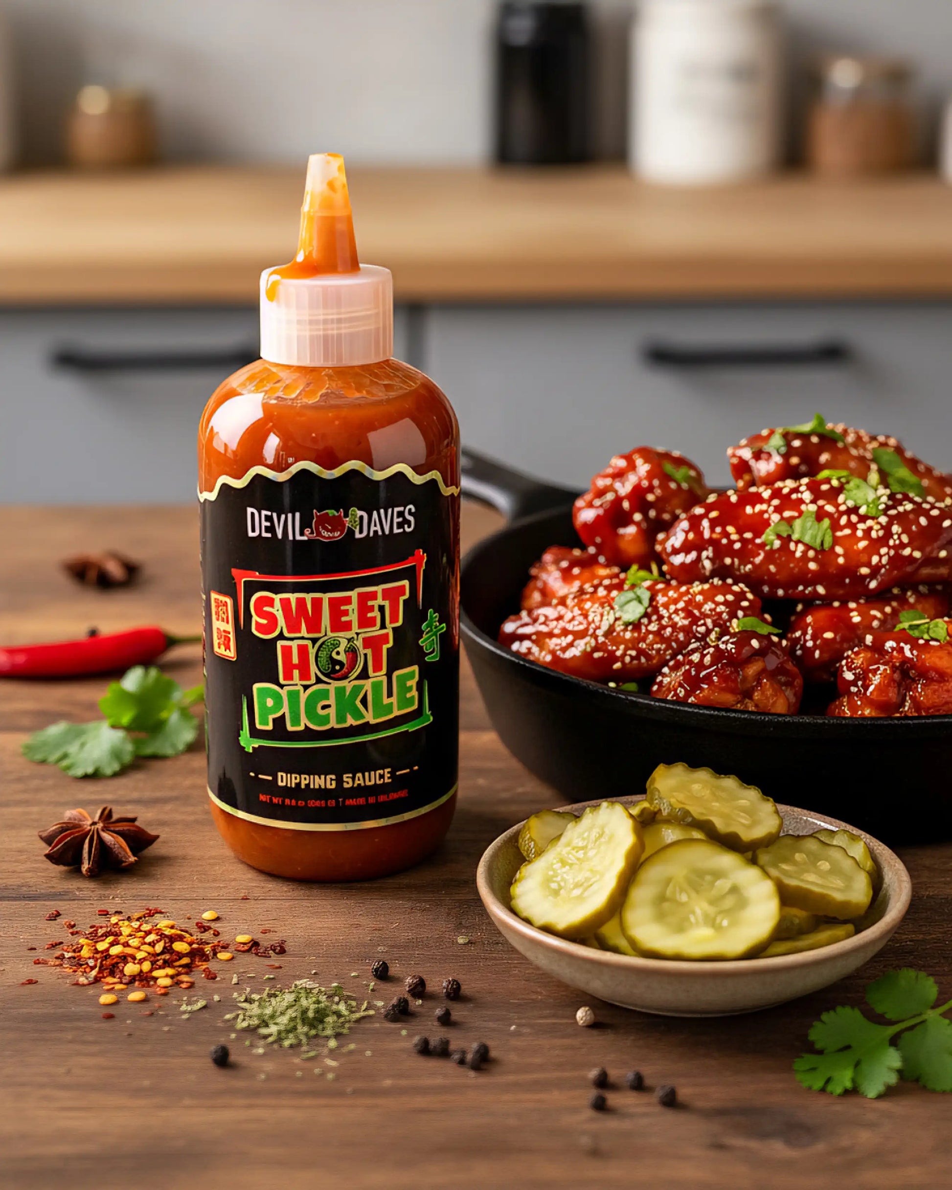 Sweet Hot Pickle - Thai Chili | 8.6 oz – Devil Daves Bloody Mary Shop Sweet Hot Pickle - Thai Chili | 8.6 oz – Devil Daves Bloody Mary Shop