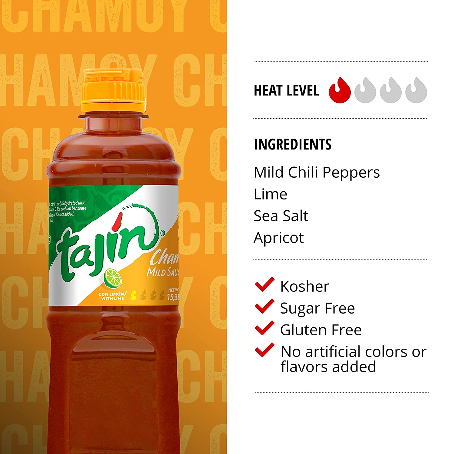 Tajin Mild Fruity Chamoy Sauce | 15 OZ