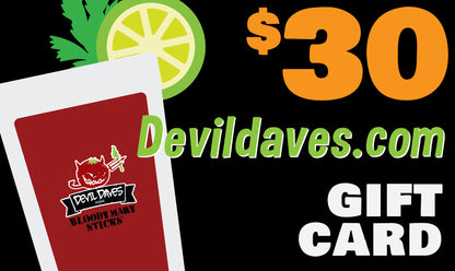 Devil Daves Gift Card & Envelope | Devildaves.com